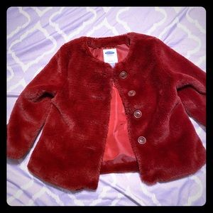 Toddler girl faux fur coat